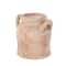8.25" Pink Ceramic Antique Style Distressed Decorative Vase with Handles
